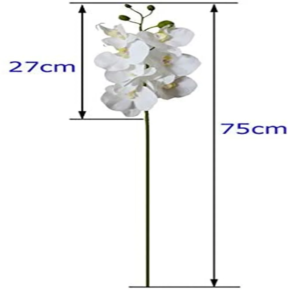 9 رئيس فراشة السحلية الزهور الاصطناعية باقة اللاتكس السحلية فالاينوبسيس DIY بها بنفسك زهرية باقة لحفل الزفاف ديكور المنزل