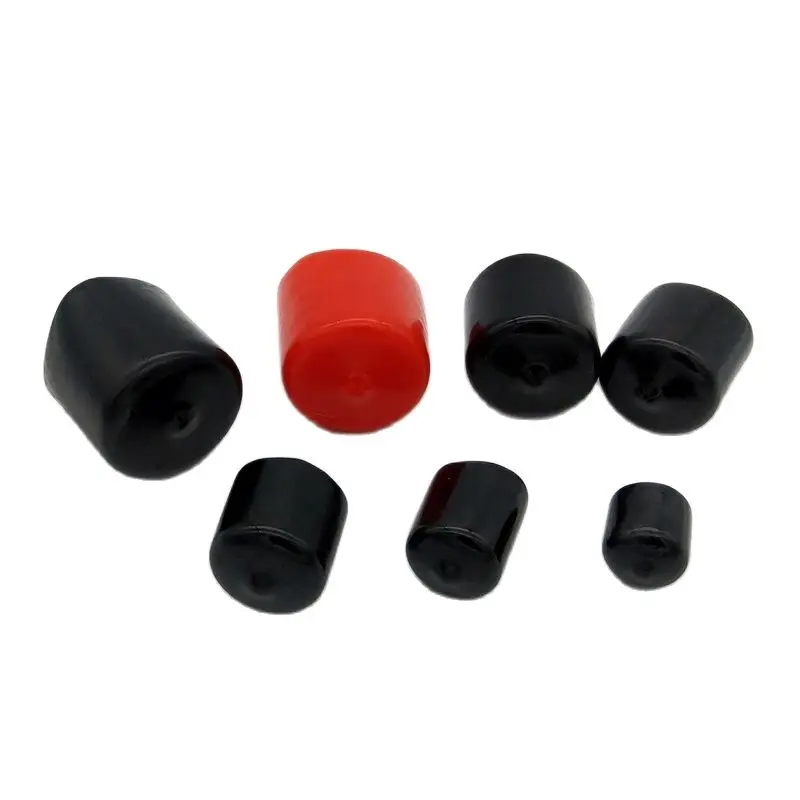 14mm 17mm 20mm 22mm 25mm 28mm 30mm Inner Diameter Protective Cover Rubber Covers Dust Cap For Connector Metal Tubes 50pcs/lot