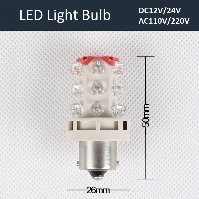 Inner LED Light Lamp for LED Signal Tower Warning Light DC12V/24V AC110V/220V LED Light Bulbs