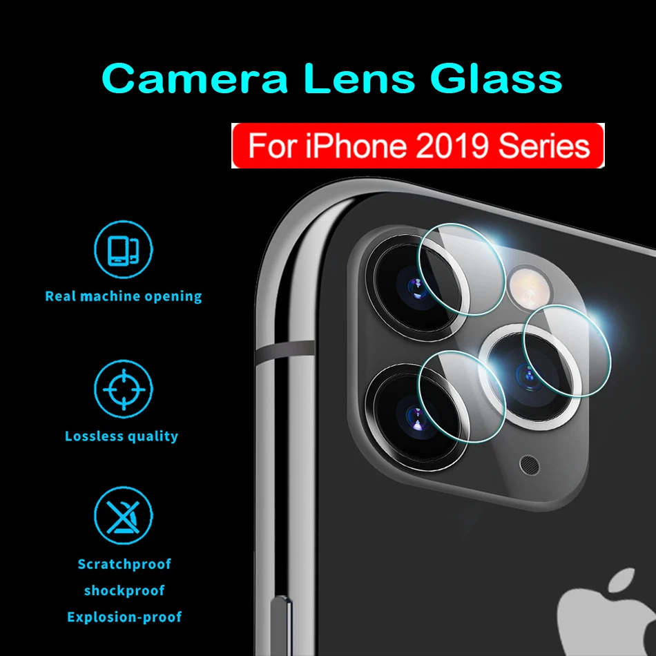 

For iPhone 11 Pro Max Camera Lens Screen Protector Film on iPhone XS MAX XR Back Lens Film For iPhone 8 7 6 6s Plus Glass