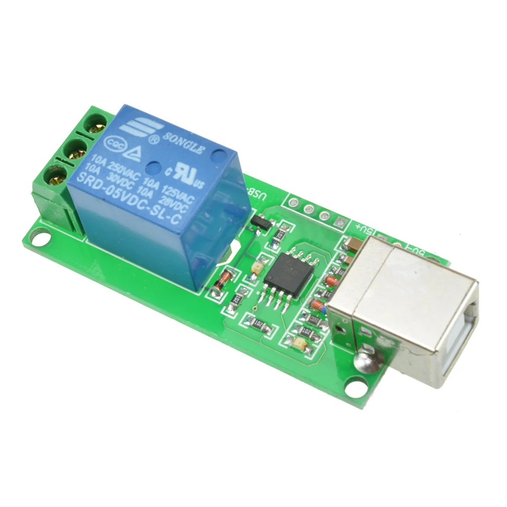 5V 12V Square USB Relay Module Board 1 2 4 8 Channel Control Switch Programmable Computer Control For Smart Home PC