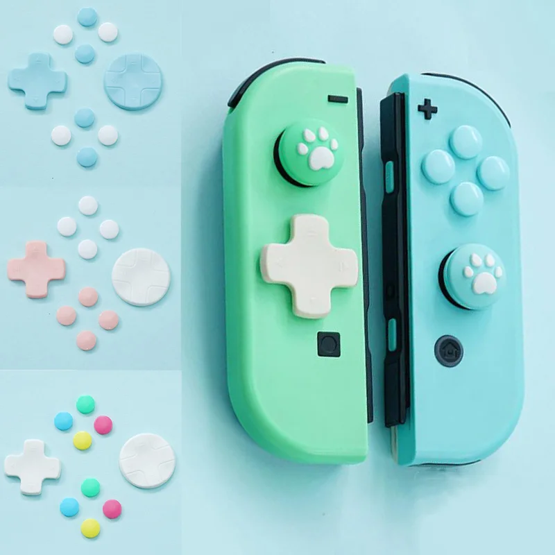 Joycon ABXY X מדבקת d-pad לנוע כיוון מפתח צלב מגן כיסוי עבור Nintend מתג NS שמחה-קון עור Dpad כפתור תיקון מקרה