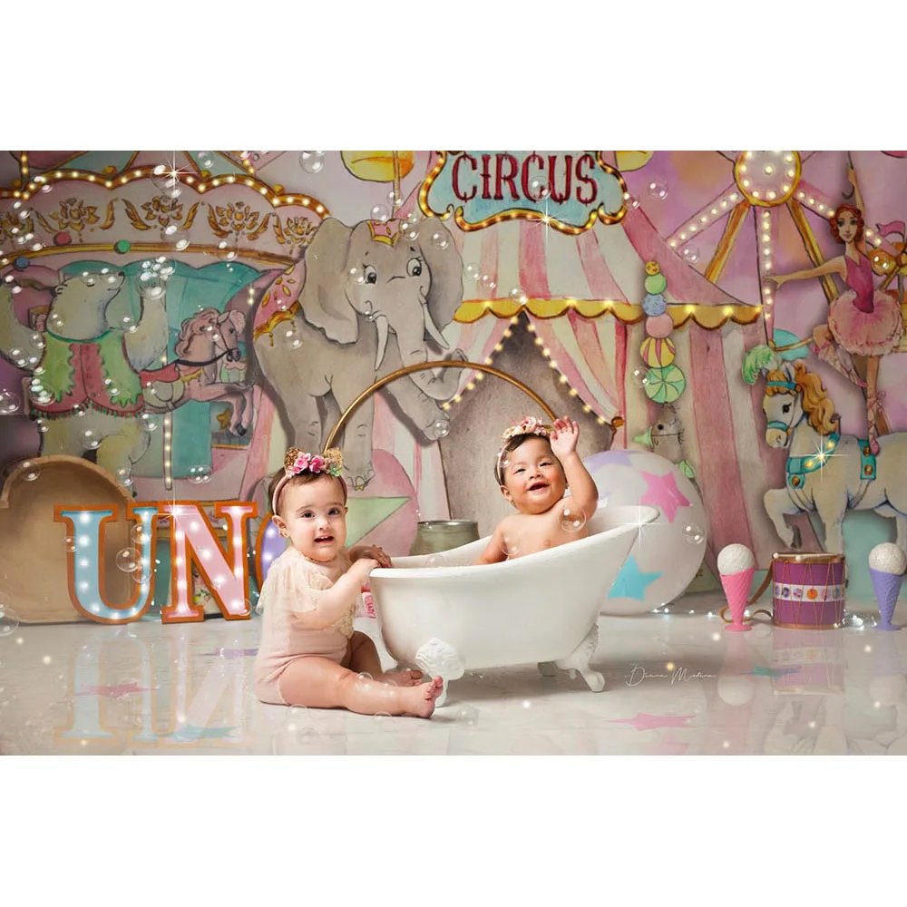 سيرك فرقة خيمة خلفية الوليد استحمام الطفل حفلة عيد ميلاد التصوير خلفية التصوير الفوتوغرافي صور استوديو الديكور الدعامة