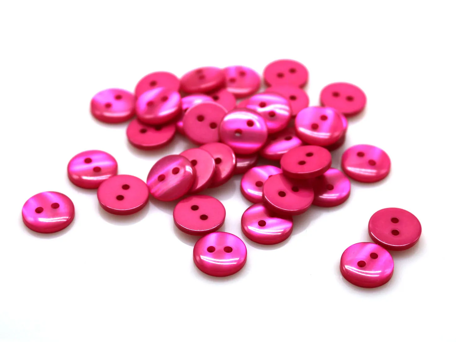 100pcs 9mm/10mm/11.5mm/12.5mm/15mm polyester button pearl buckle Sewing button Accessories resin shirt button for DIY