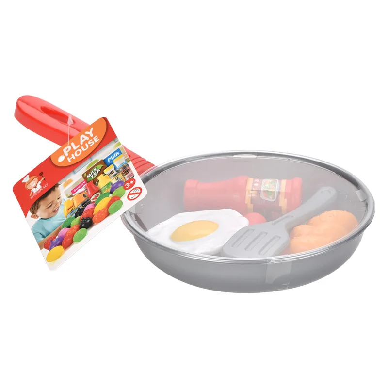 Juego de cocina en miniatura para niñas, cocina de juguete de 7 Uds., olla pequeña, cacerola de cocina, juguete de cocina para niñas