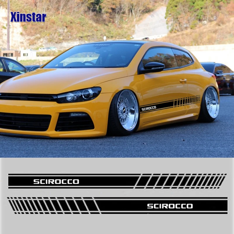 

2Pcs Car Side Body Decoration Sticker For VK Volkswagen SCIROCCO