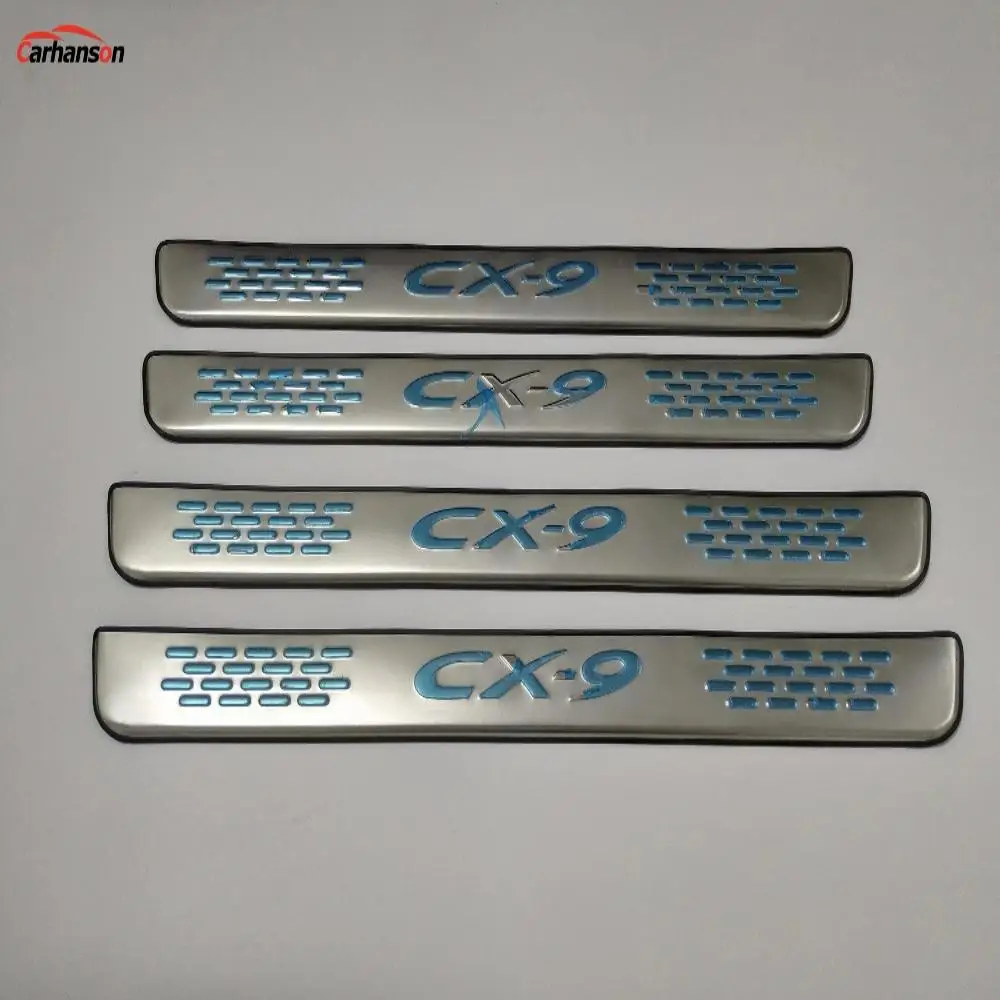 For Car Mazda Cx9 2007 2009 2010 2012 2015 Accessories Sticker Door Sill Stainless Protector Cover Trim Scuff Plate Auto Styling - Image 6