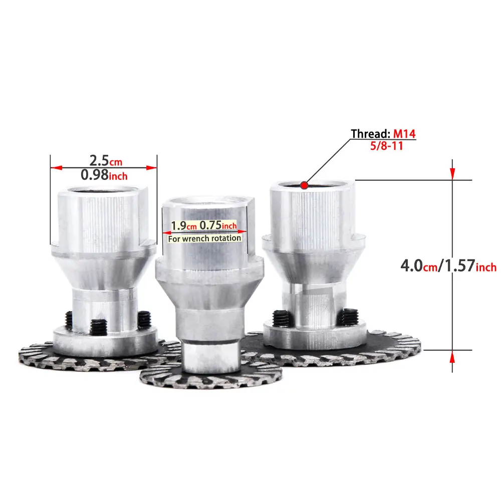 Hot pressed Diamond Mini Turbo Cutting Blade With Removable Flange M14 & 5/8-11 Diamond Carving Disc Saw Blade For Stone Granite