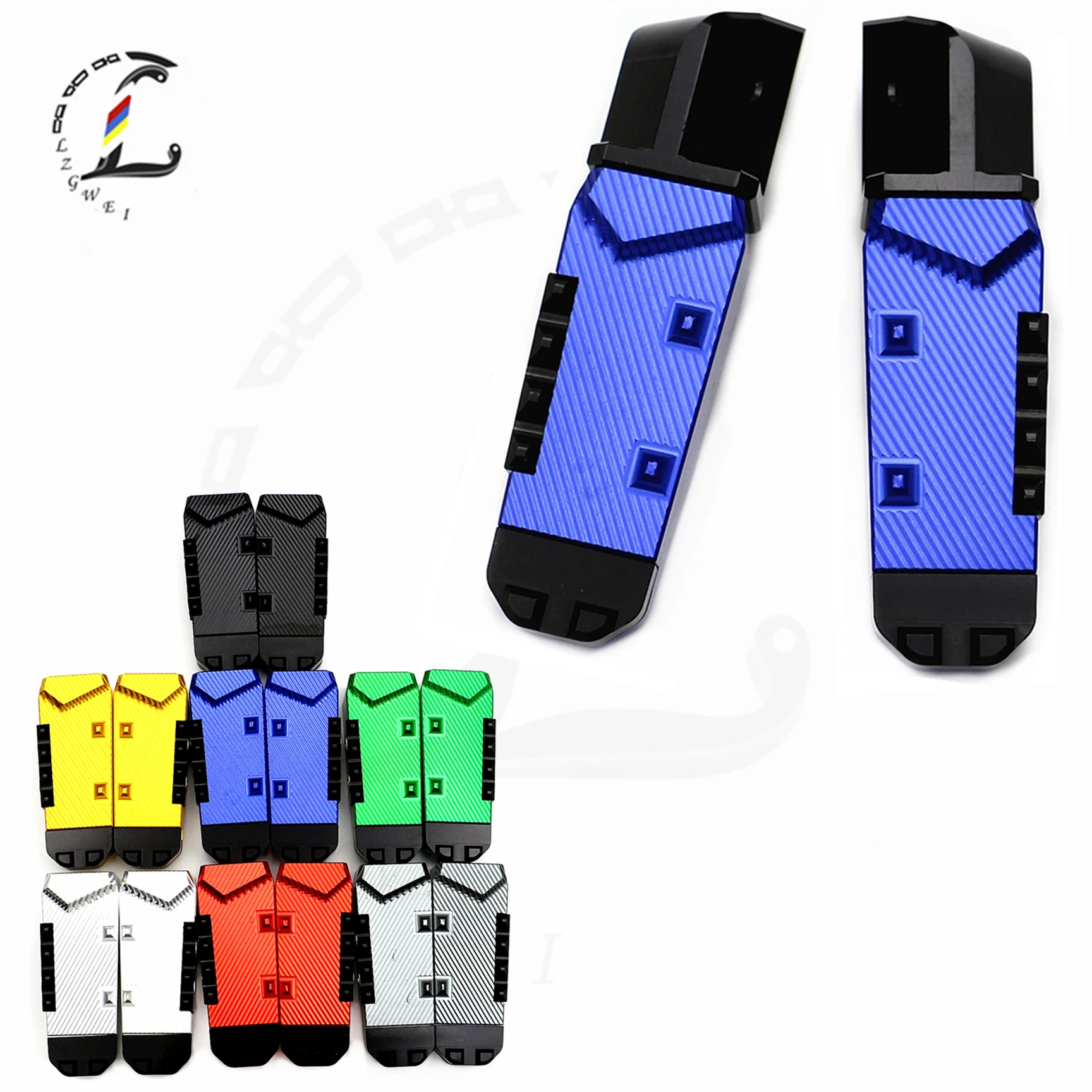 Apoio para os pés da motocicleta, descanso traseiro para kawasaki zzr1400 er6n er6f z1000sx versys650 zzr 140 er 6n z1000 sx pedais apoio para os pés