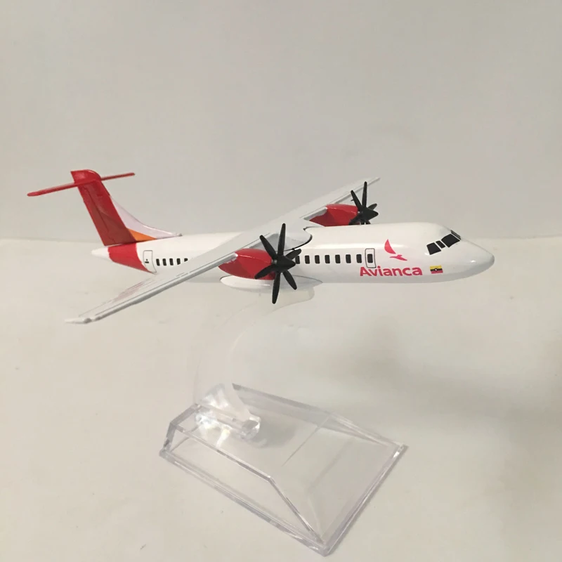 JASON TUTU Plane Model Airplane Model 16cm Columbia Airlines Avianca ATR-600 Aircraft Model Diecast Metal Airplanes 1:400 Plane