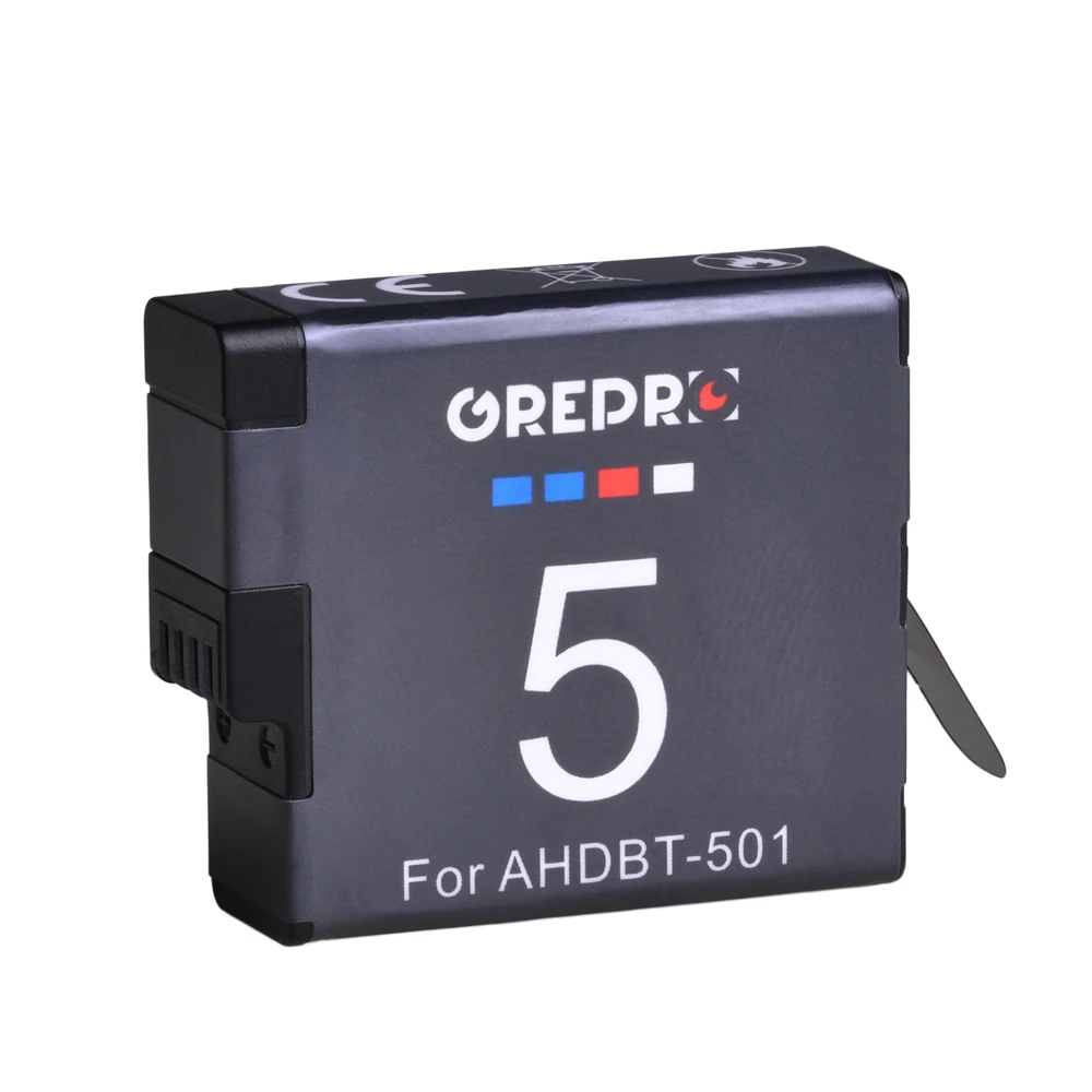 1260mAh AHDBT-501 AHDBT 501 AHDBT501 Battery for Gopro hero 5, Hero 6, Hero 8, Hero 7 Camera