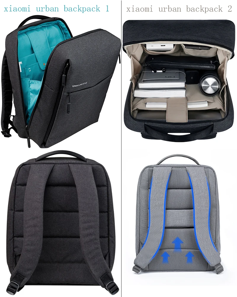 Xiaomi Rucksack Mi Minimalistischer Urbaner Lifestyle Polyester-Rucksack für Schule, Geschäft, Reisen Herrentasche mit Großer Kapazität – Detail 2