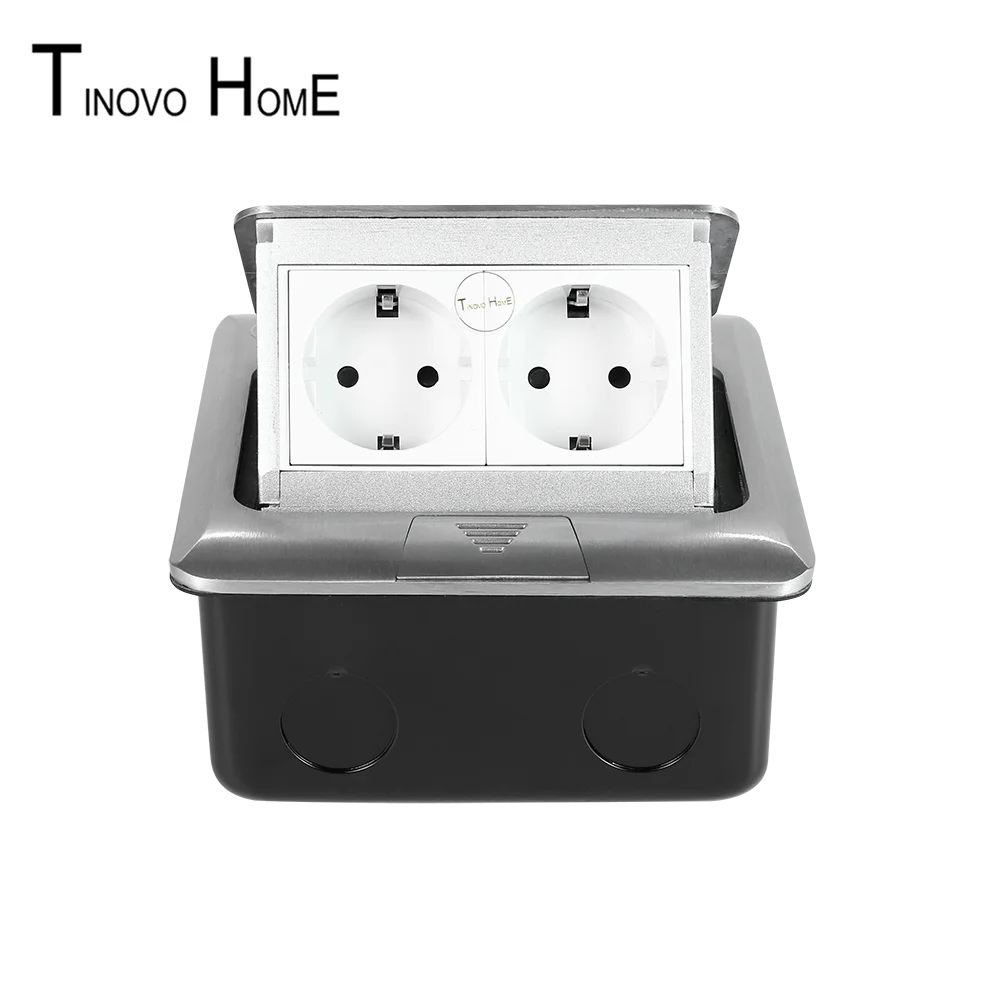 

2-bit European Standard Pop Up Office Floor / Ground Socket / Aluminum Alloy German Socket / Waterproof / Ground Socket Gs-001