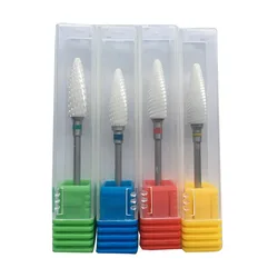 Ceramic Nail Drill Bit For Electric Manicure Drills Machine Milling Cutter Nail Files Manicure Cutter Nail Art Tools