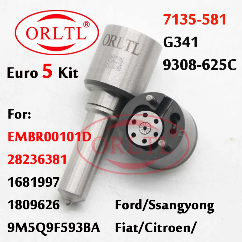 

ORLTL 7135-581 Injector Kit G341 Spare Parts L341PBD L341PRD Nozzle Valve 9308-625C 9308 625C For FIAT FORD EMBR00101D