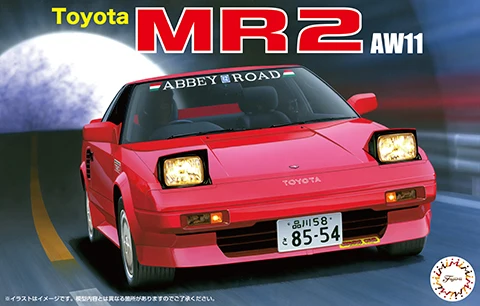 Fujimi Plastic Assembly Car Model 1/24 Scale  MR2 AW11 Sports Car Adult Collection DIY Assembly Kit 04628