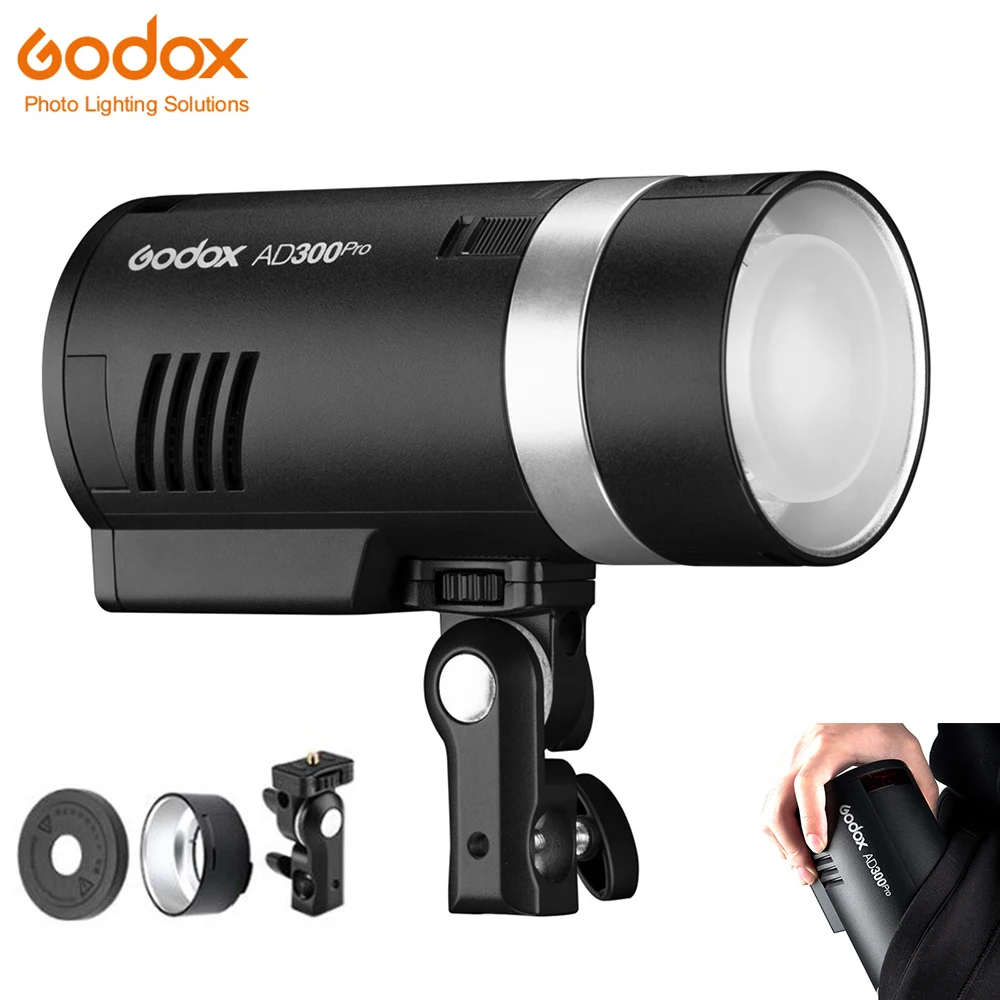 

Godox AD300Pro Outdoor Flash Light 300Ws TTL 2.4G 1/8000 HSS with Battery for Sony Canon Nikon Fuji Olympus Pentax Camera