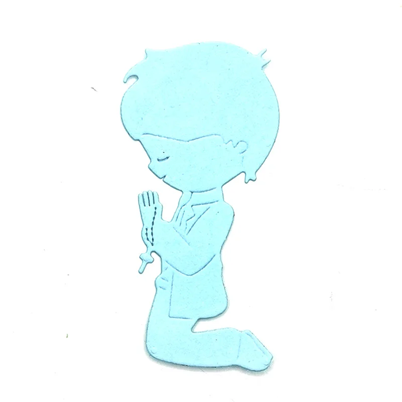 Julyarts The Boy Pray Metal Die Cut Craft Cutting Dies Card Making Stencils Die Cut for DIY Scrapbooking Album Paper Card