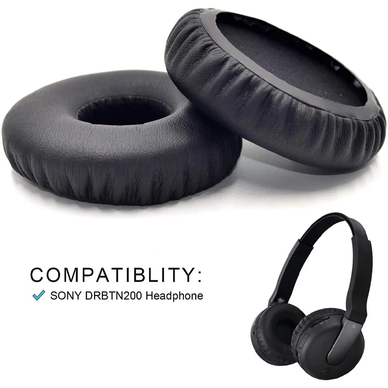 Protein Leather Replacement Ear Pads for SONY MDR-BTN200 Headphones Earpads,Earmuffs, Headset Ear Cushion  Repair Parts