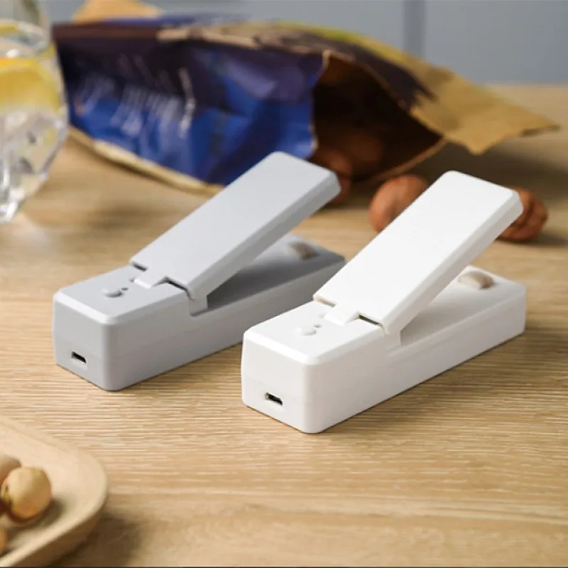 2 في 1 المحمولة ختم قابلة للشحن حقيبة صغيرة محمولة seفار فراغ الختم والقاطع لتخزين حقيبة بلاستيكية الغذاء