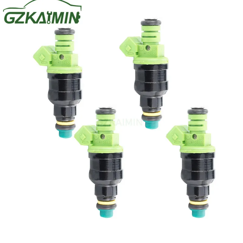 

set 4pcs 0280150558 42lbs Green Top Racing Fuel Injector 440CC EV1 Turbo 42 lb/hr oem 0280 150 558 0 280 150 558 0280155968