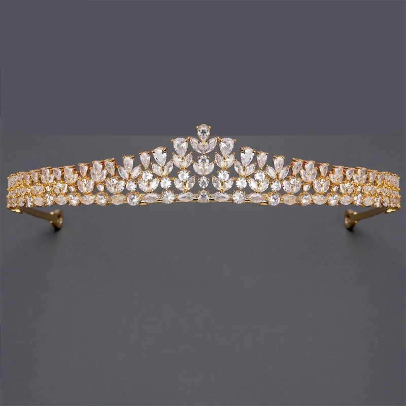 

European bride crown Wedding dress headdress accessories Wedding engagement jewelry