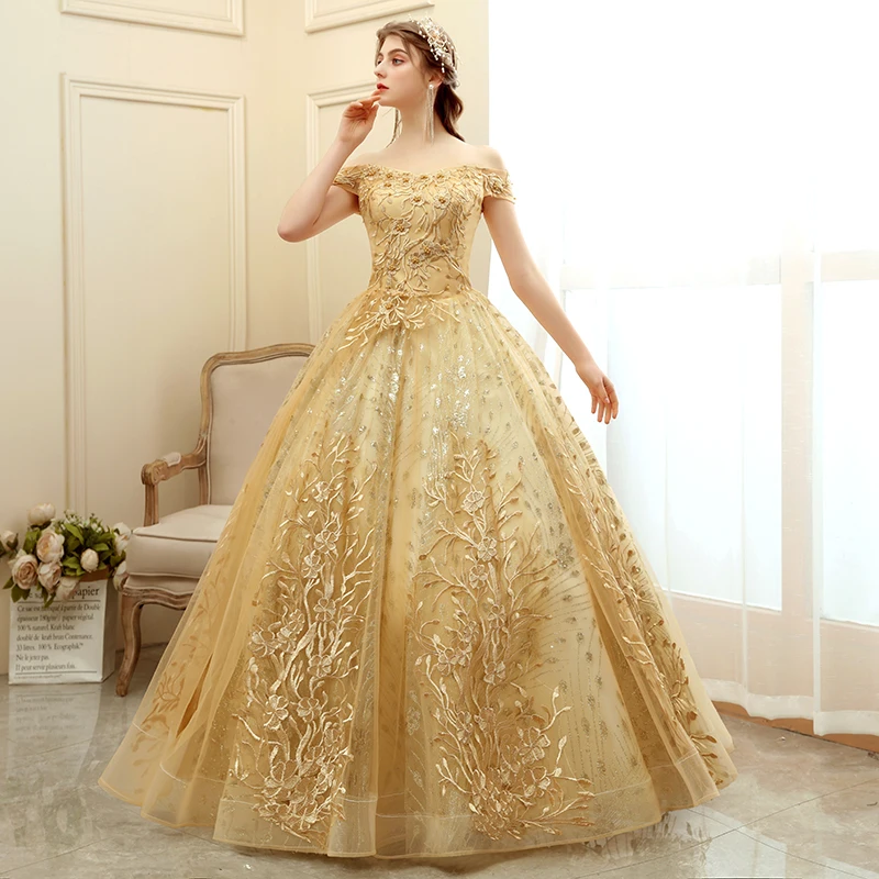 Vestido De quinceañera De lujo, Vestido De baile De graduación, Vintage, bordado De encaje, talla grande, 2022