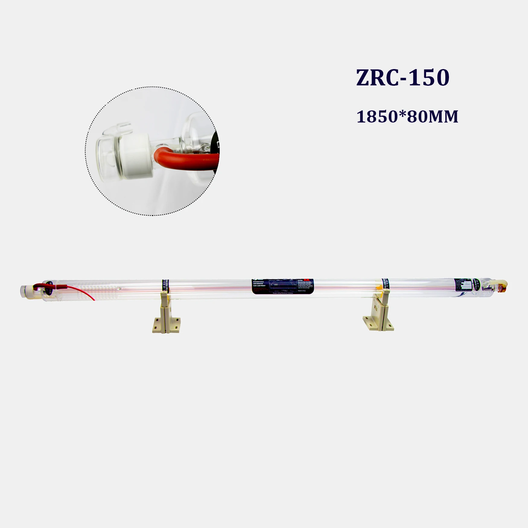 Tubo Laser Co2 150W tubo Laser in vetro 1850Mm diametro 80Mm per incisione Laser Co2 pallaong