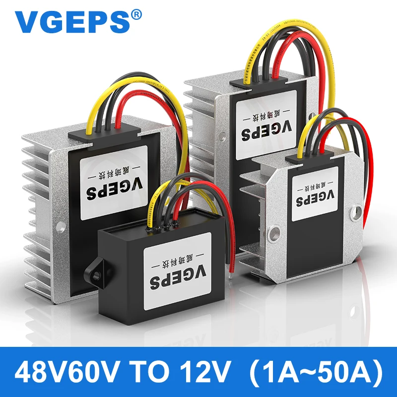 48V60V to 12V DC power supply regulator converter 20-72V to 12V vehicle DC variable voltage power supply module