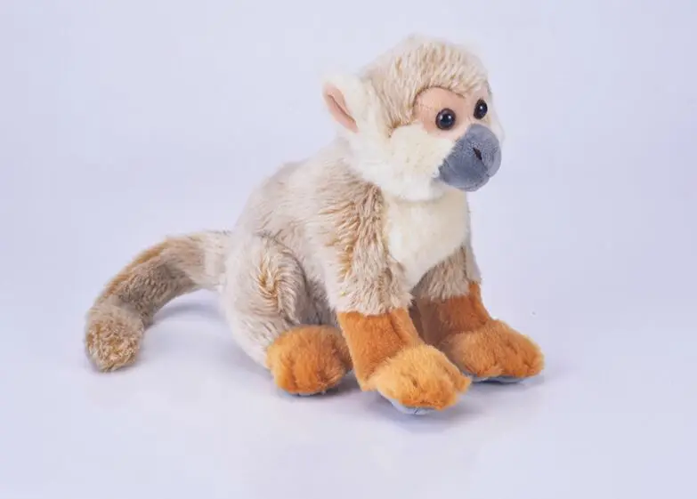 small cute plush monkey toy creative squating monkey doll gift about 22cm