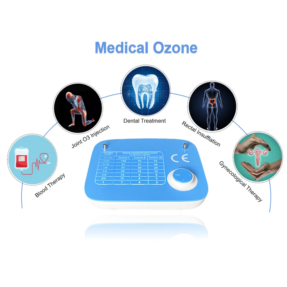 Clinic and Home Use CE Approval Desktop medical grade device machine ozone therapy equipment