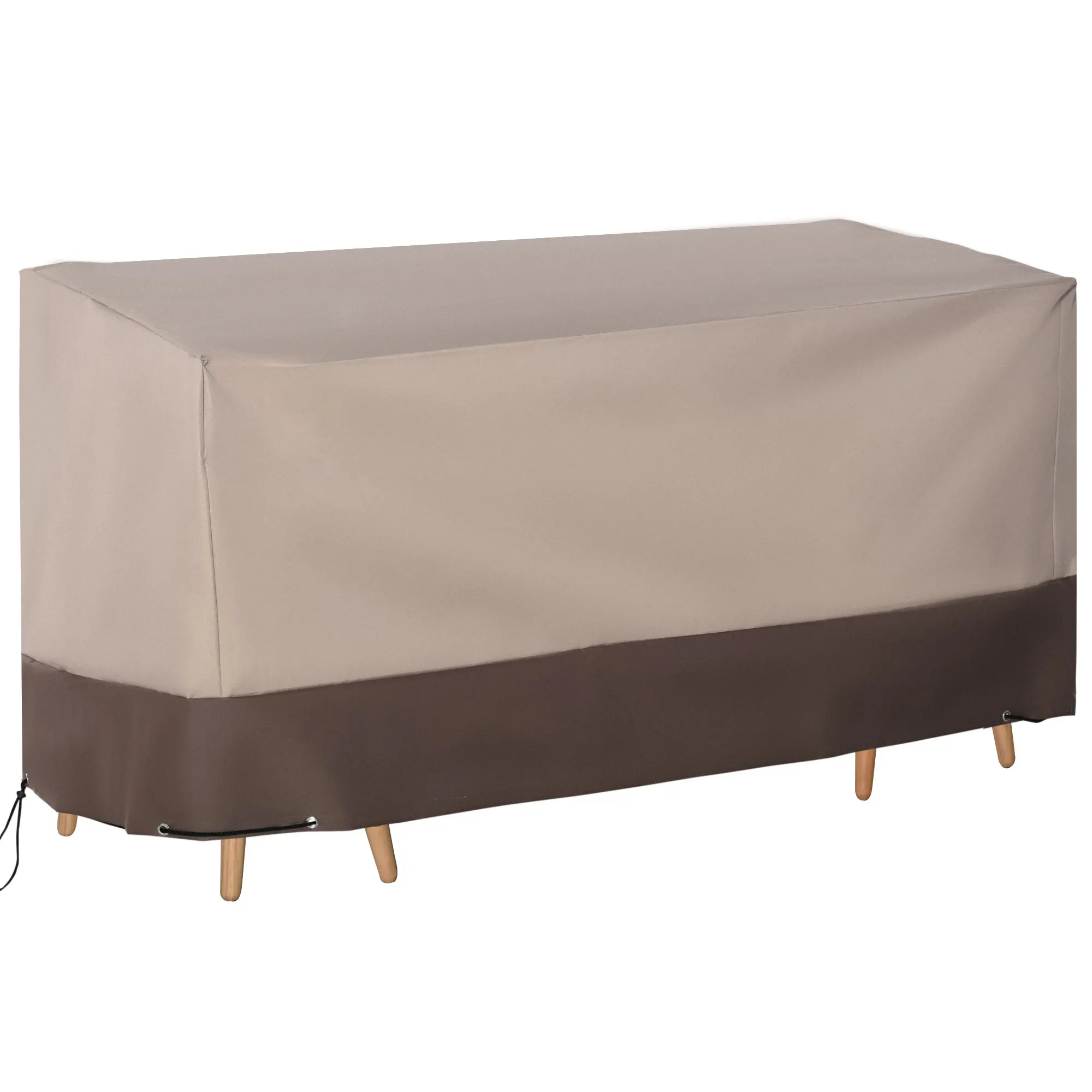 Outsunny 600D Oxford dust protection UV 127x72x76 cm garden furniture cover for brown sofa table