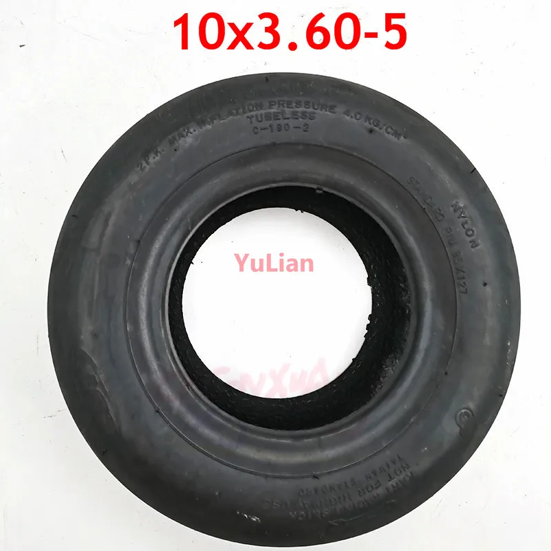 10x3.60-5 Tubeless Tire Go Kart Drift Tyre CST Smooth Racing Kart Racing Tires Accessories