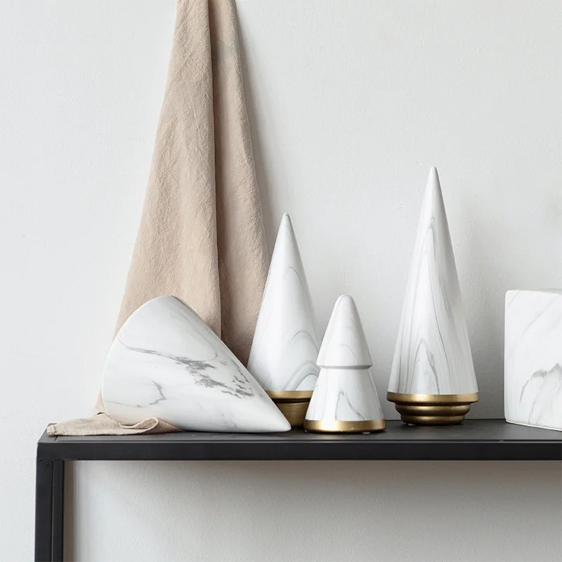 Nordic Home Decoration Ceramic Christmas Tree Modern Minimalist Creative Sofa Coffee Table Bedroom Study Ins Style Decoration