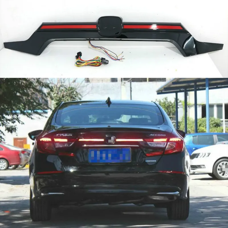 Car Styling Tail Light For Honda Accord 10 2018 2019 taillight Rear Fog Lamp + Brake Light + Reverse Light + Dynamic Turn Signal