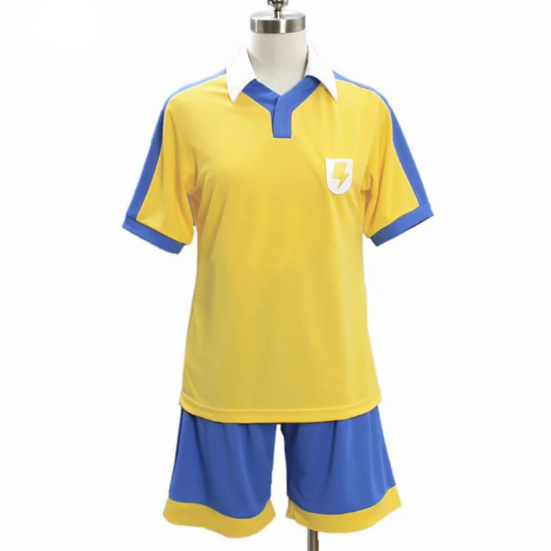 New Inazuma Eleven Raimon School Golden Football Jersey Cosplay Costume