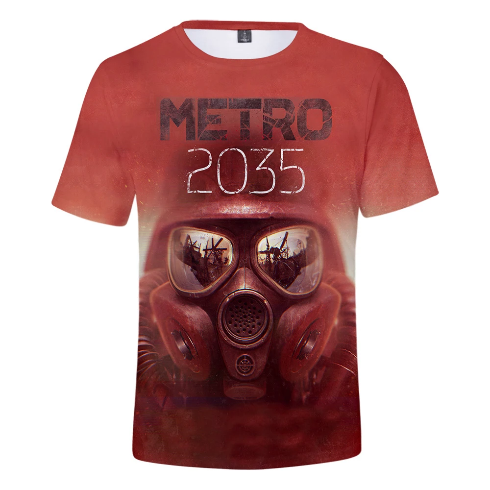 2021 Game Metro Exodus 3D Print T-Shirt Men/Women Summer Fashion Short Sleeves Men Women Casual Trendy T Shirts Oversized