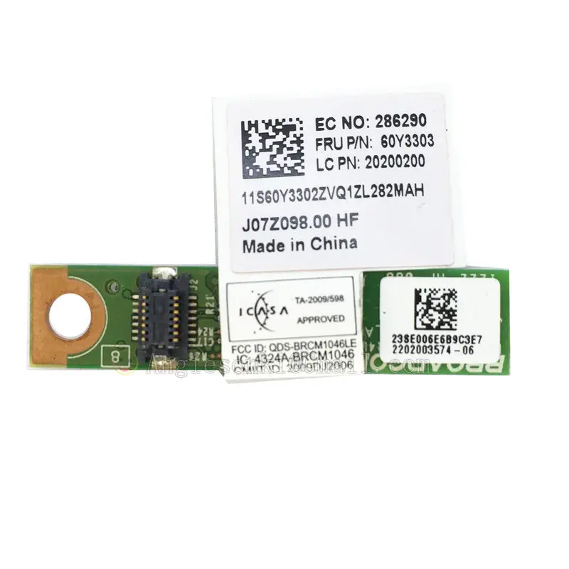 

60Y3303 FRU Bluetooth 4.0 BT Module BCM20702WD for Lenovo ThinkPad R60 T520 T530I W530 L430 E430 X230 T430 Z60m W520 laptop