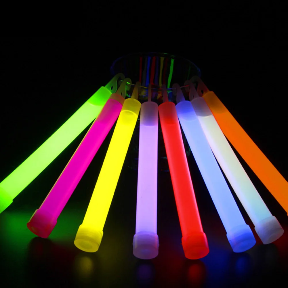 10pcs 6inch Industrial Grade Glow Sticks Light Stick Party Camping Emergency Lights Glowstick Chemical Fluorescent  For Fishing