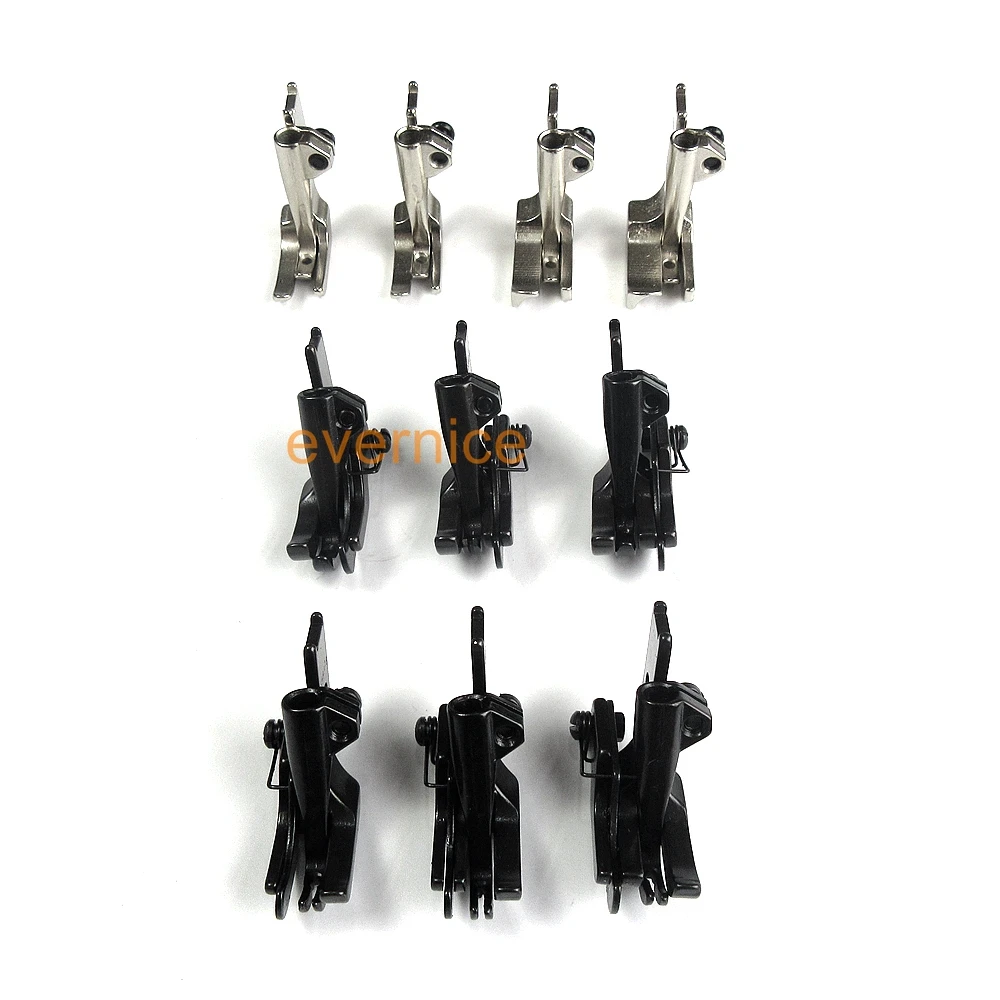 10 SETS PIPING & WALKING FOOT with R & L EDGE GUIDE for JUKI DNU-1541,241 LU-563 562 1508