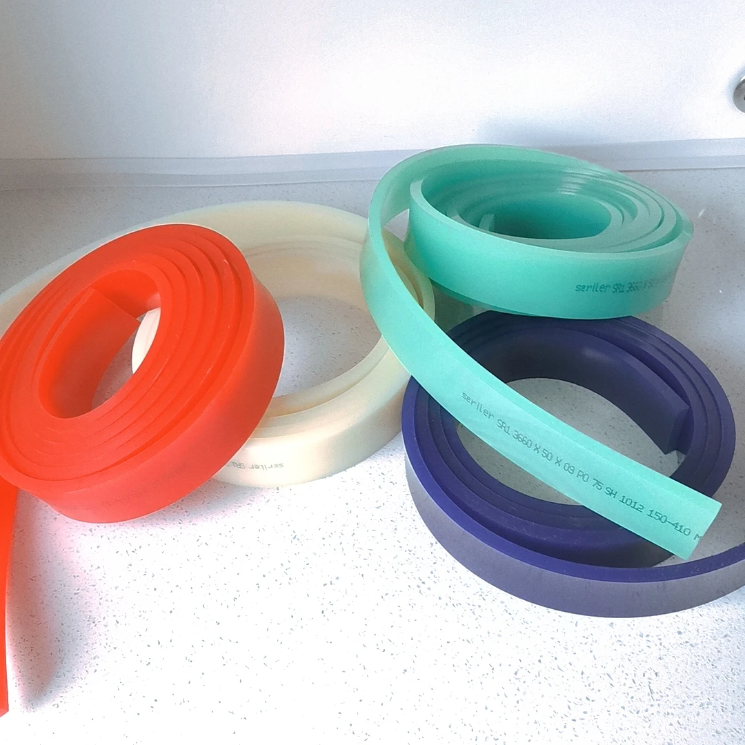 One Roll 50*9*3660MM Flat Screen Printing Squeegee Rubber Blade 65/75/80/85A Durometer