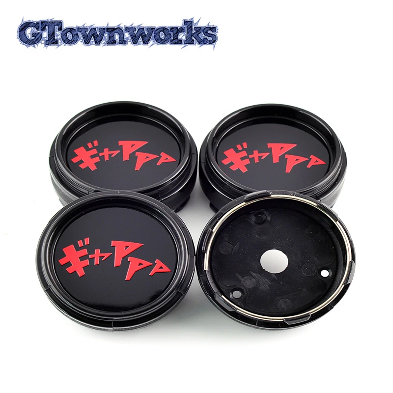 4pcs 66mm Wheel Center Hub Cap Fit Drifting Onomatopoeia Japanese For TE37 For Tokyo Time Attack Rays ZE40 RPF1 XXR 530 557