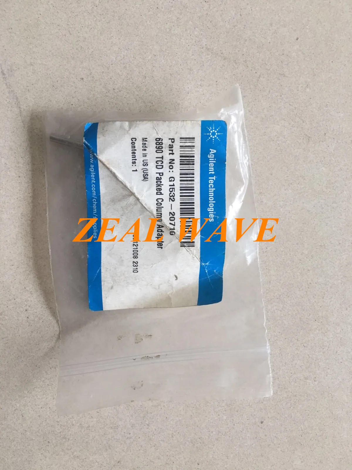 G1532-20710 6890 TCD Packed Column Adapter 1/4 Packed Column Adapter