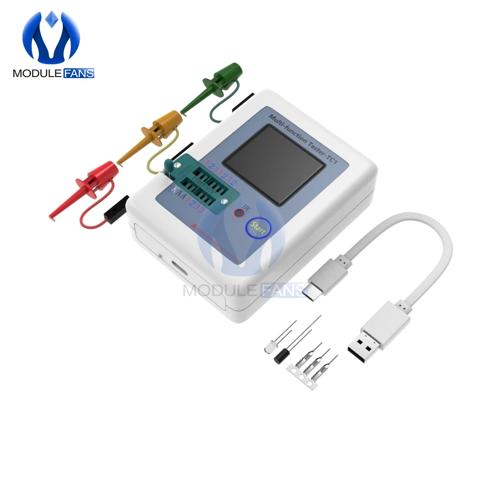 Multifunktionale LCR-TC1 3,5 Zoll 160X128 Bunte Display TFT Hintergrundbeleuchtung Transistor Tester Für Diode Triode Kondensator Widerstand – Detail 16