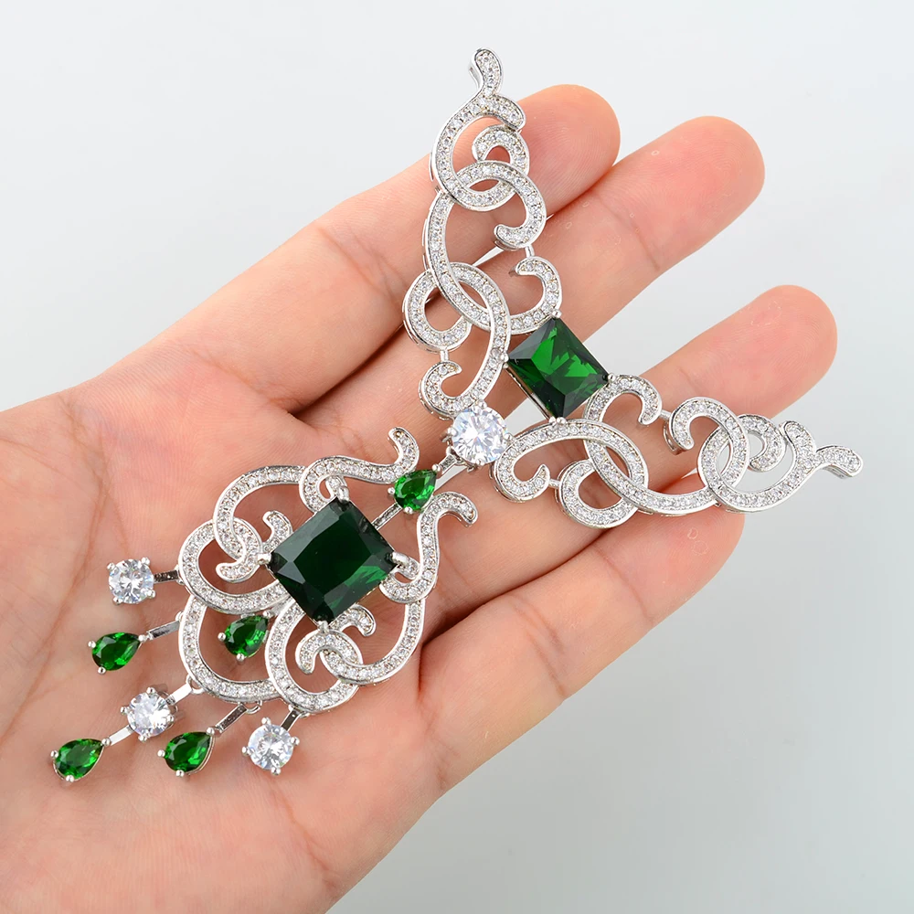 Women's High Quality Golden plated Paved CZ Necklace Bracelet Connectors Cubic Zirconia DIY Jewellery Making