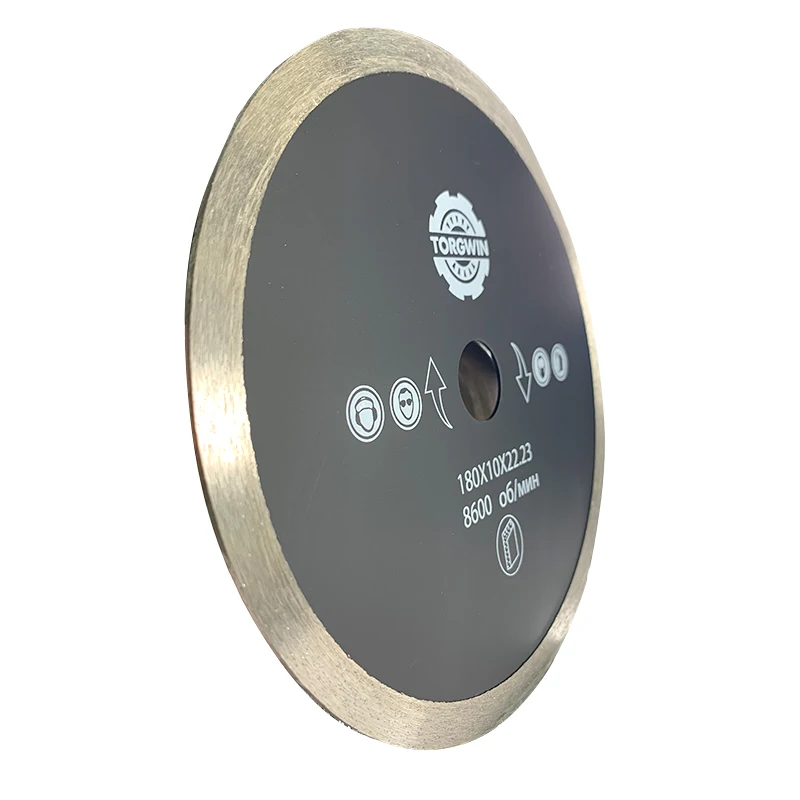 Lama per sega circolare mateale a disco diamantato da 180 mm che taglia l'acciaio utilizzata per completare smerigliatrici e altri utensili elettrici come la taglierina per piastrelle