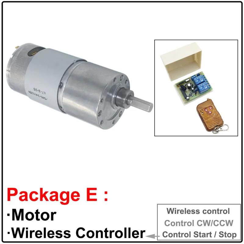 Micro Mini motores de engranaje de CC eléctricos, 12 V, 24V, alto par de 12 voltios, alta velocidad, 7-1000RPM en Motor de CC, velocidad ajustable y