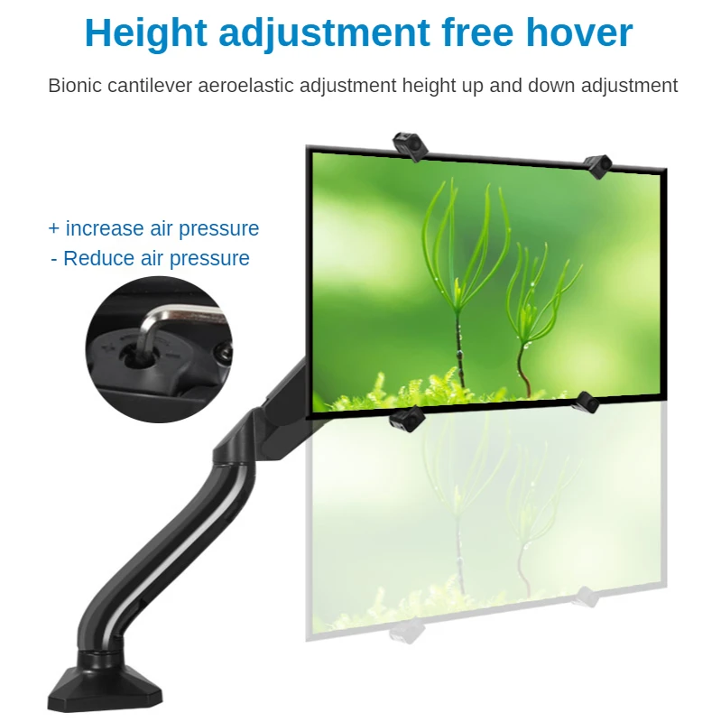 HILLPORT Keine Montage Vesa Loch Monitor Schreibtisch Ständer Zubehör 13-27 "LCD LED Full-Motion Monitor Arm Montieren halterung TV Halterung Ständer