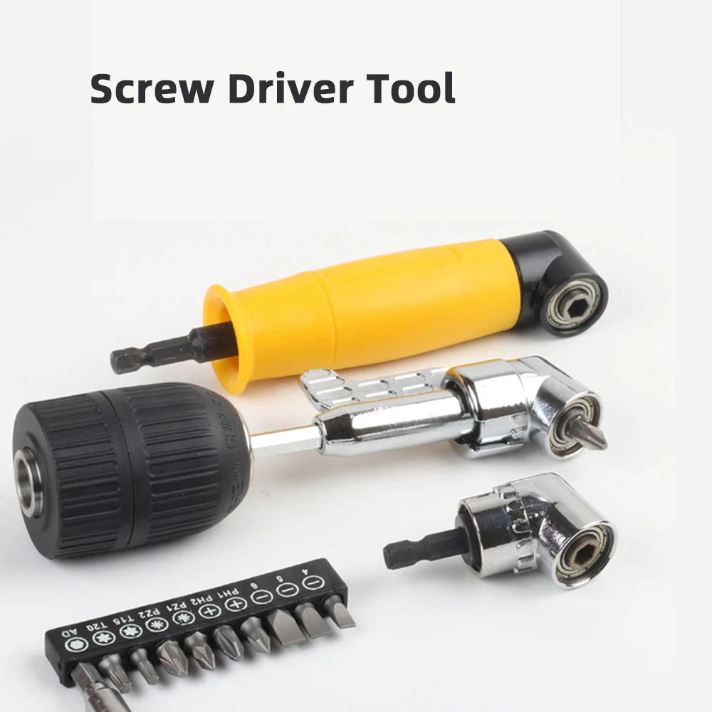 Imagem -03 - Hex Bit Ajustável 105 90 Graus Ângulo Chave de Fenda Soquete Titular Adaptador Bits Ângulo Broca Magnética Parafuso Chave de Fenda Ferramenta Soquete