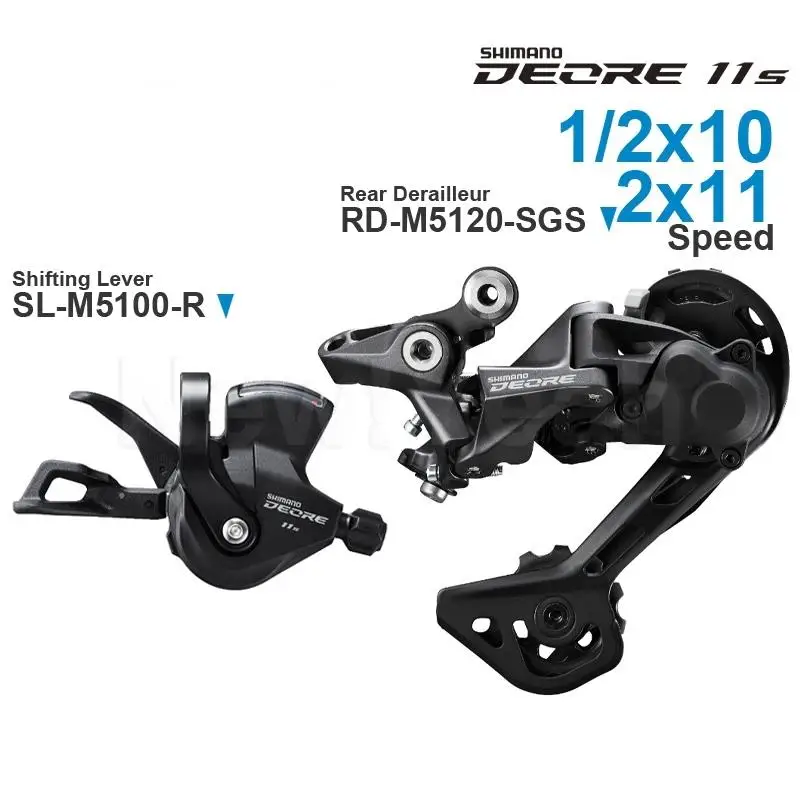 SHIMANO DEORE M5100 Groupset Shifter SL-M5100 SL-M5100-R Rear Derailleur RD-M5100 RD-M5120 11-speed Original parts for MTB bike